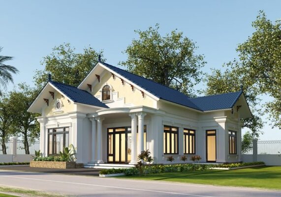 Thiết kế nhà mái Thái blog
